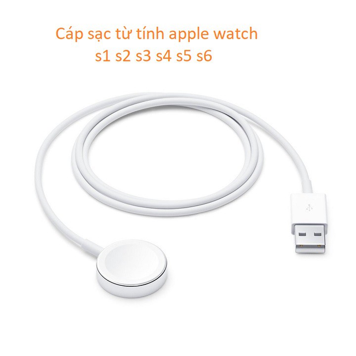 Sạc không dây apple watch series 1-2-3-4-5-6 Hàng tiêu chuẩn apple ( BẢO HÀNH 1 ĐỔI 1 30 NGÀY )