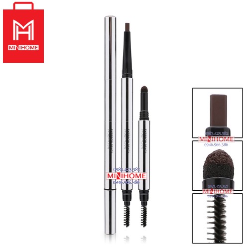 Chì kẻ mày 3 Way Miniso Eyebrow Pencil 