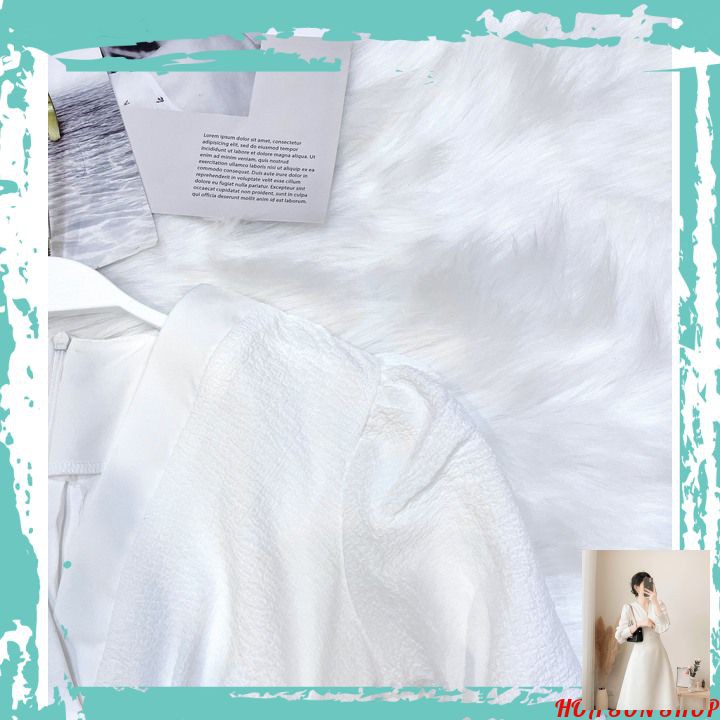 ☘️ VÁY CỔ V PHỐI XỐP CÚC BỌC 🌿 FREESHIP 🍀HÀNG HOT ĐỔ BỘ ! NGÂY NGẤT ĐẮM SAY 🌷 | BigBuy360 - bigbuy360.vn