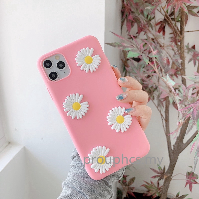 Ốp điện thoại TPU thiết kế hoa cúc 3D G Dragon cho OPPO A15 A15S A92 A71 A54 A77 F3 A3S A93 F11 Pro Realme C11 2021 C20