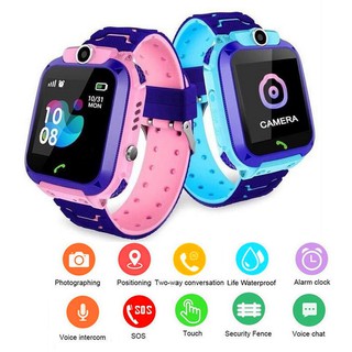 Đồng Hồ Thông Minh Định vị trẻ em Q12 chống Nước có chụp hình