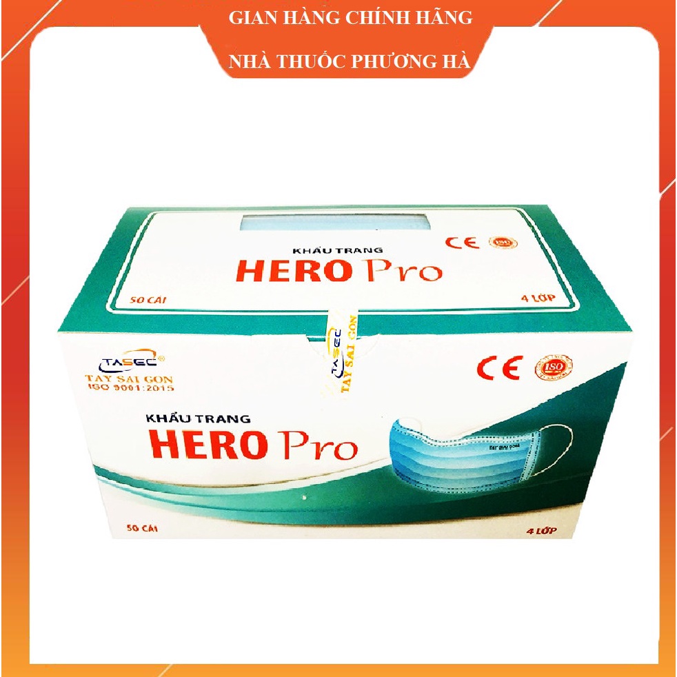 Khẩu trang y tế Hero pro ( 4 lớp)