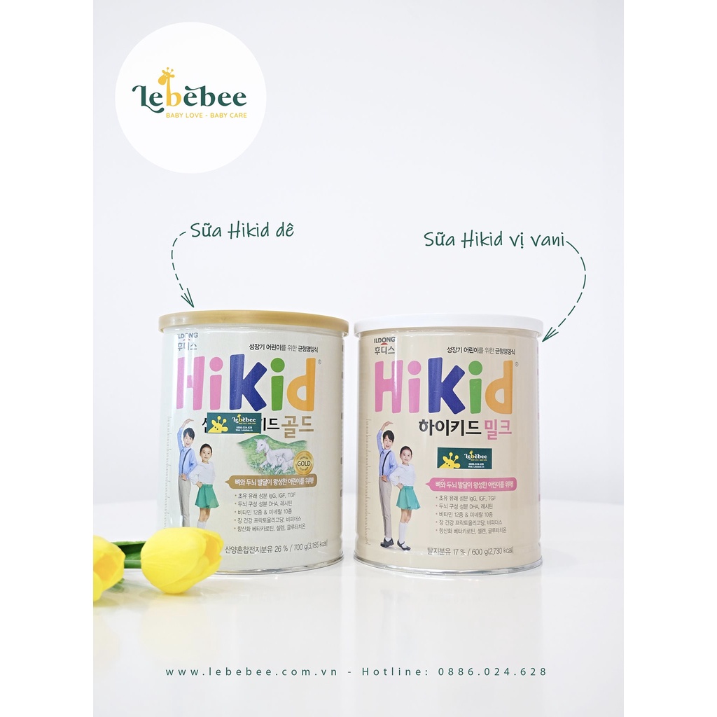 Sữa Hikid dê nhập khẩu cao cấp cho bé 700g có tem phụ