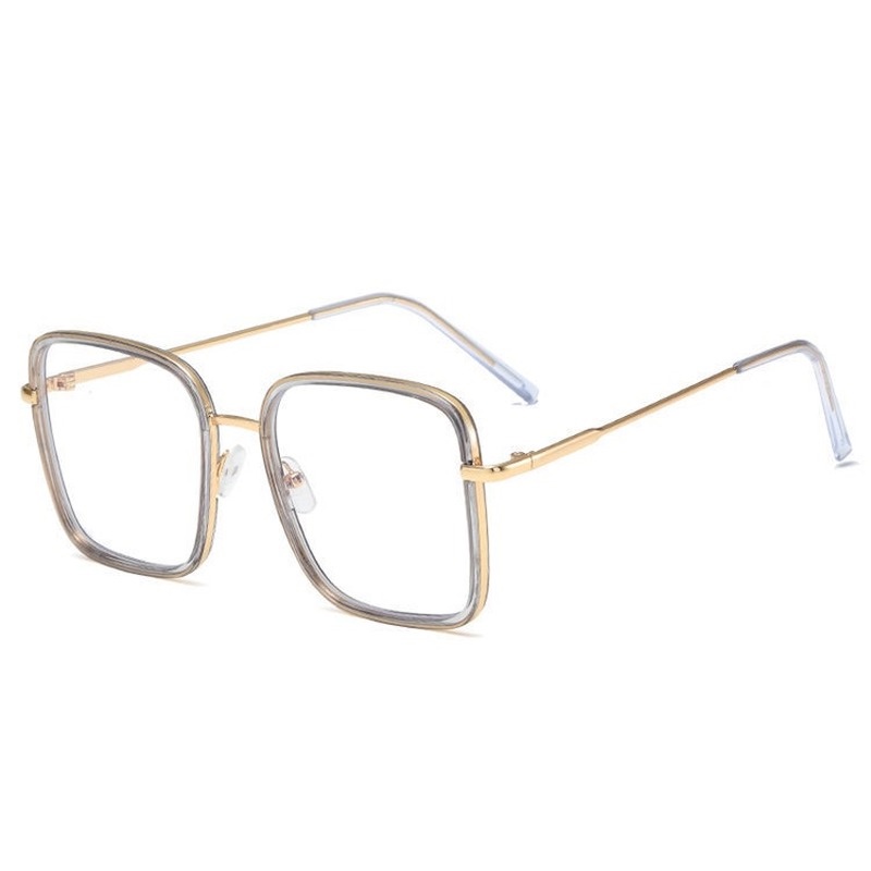 Mắt Kính Gọng Vuông Chống Tia Sáng Xanh Thời Trang Hàn Quốc Cổ Điển Cho Nữ