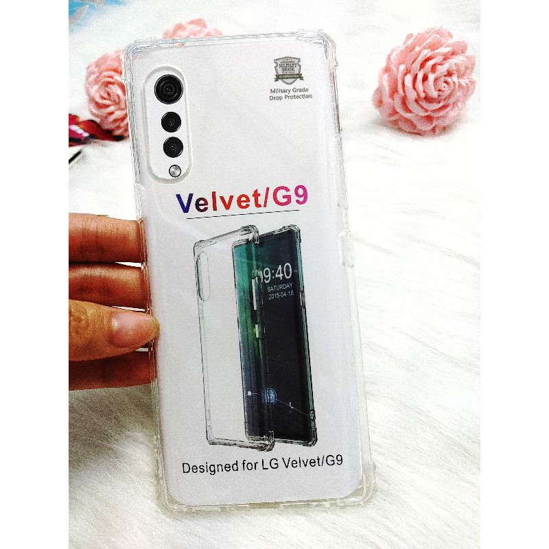 Ốp lưng cho LG Velvet chống sốc, trong suốt cao cấp