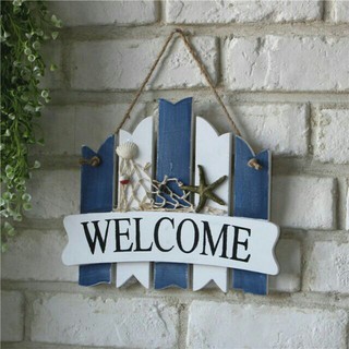 Bảng welcome xanh trắng