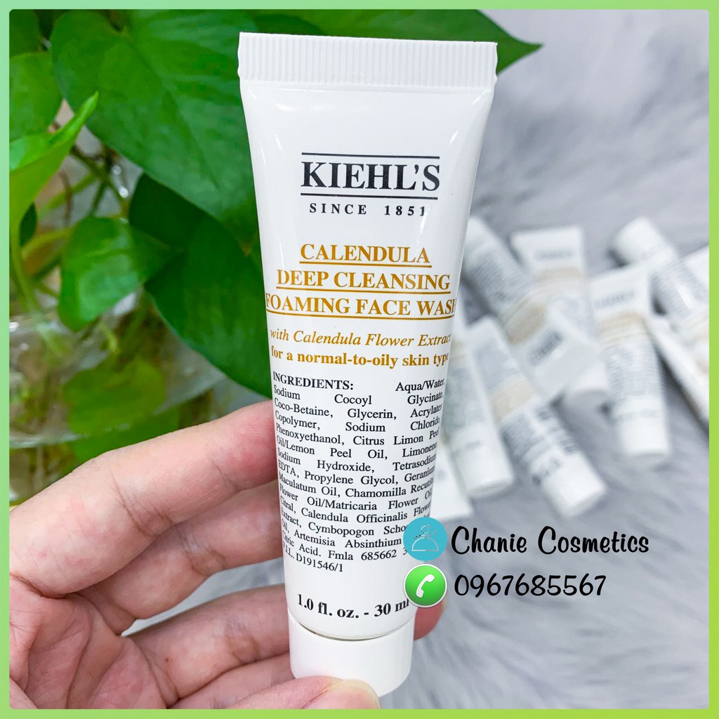 Sữa rửa mặt hoa cúc Kiehls Calendula Deep Cleansing Foaming Face Wash minisize | BigBuy360 - bigbuy360.vn