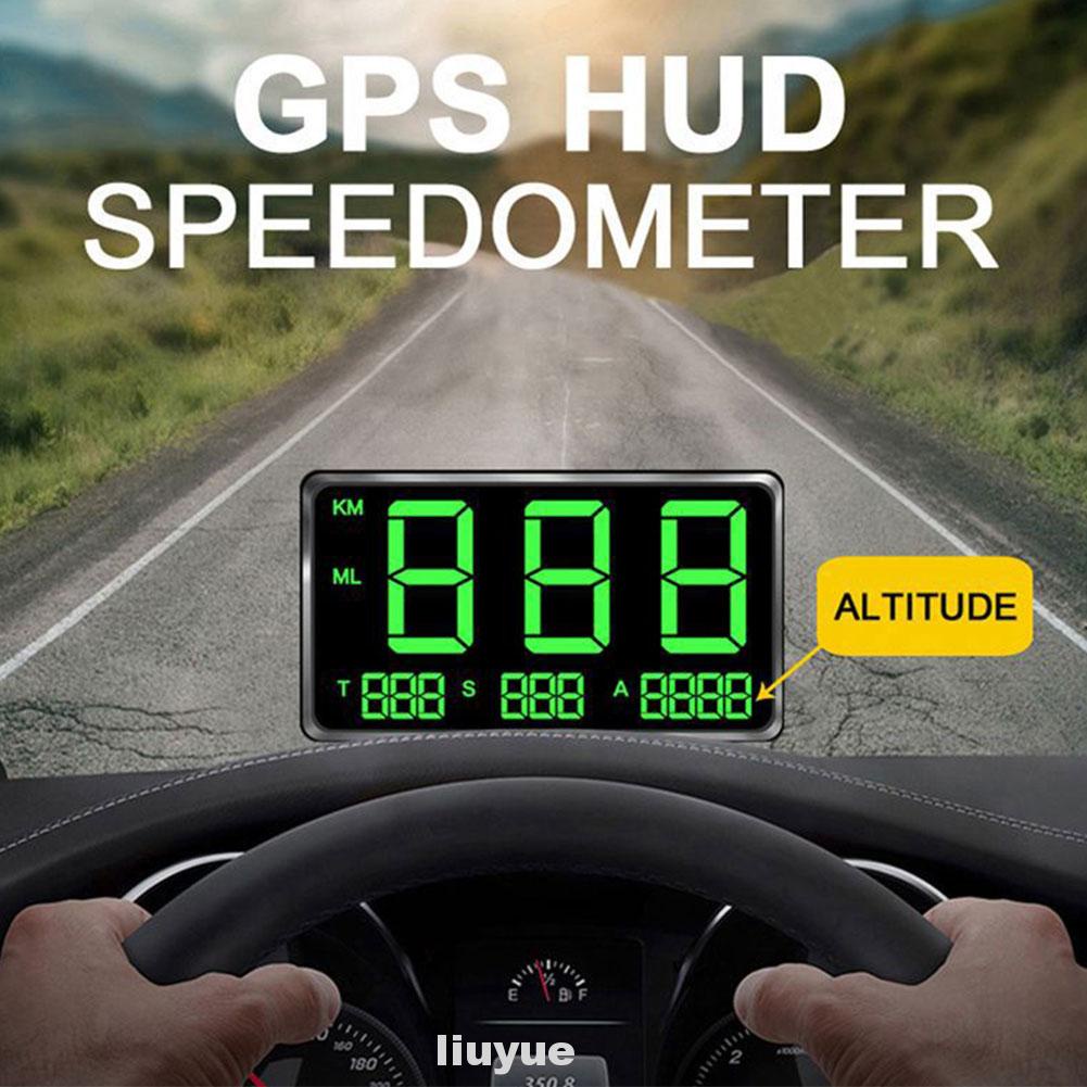 Digital Universal System Bike Truck Large Screen Motorcycles Overspeed Warning HUD GPS Speedometer
