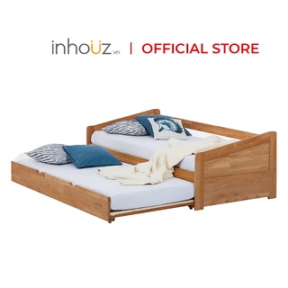 Giường ngủ gỗ kéo gọn 2 chỗ nằm thông minh - multi-storage bed - inhouz - hogg0002