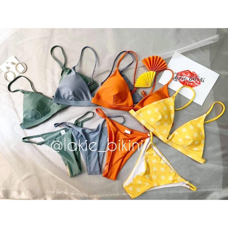 Bikini 2 Mảnh Sexy Tam Giác Basic Tanning Siêu Nâu Tây