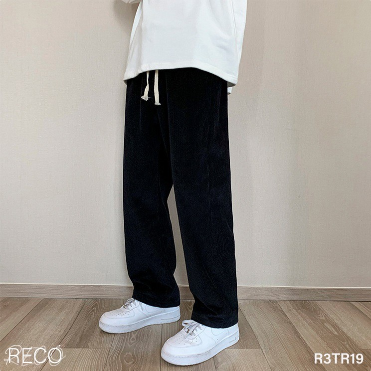 Quần vải nam Hàn Quốc cao cấp dáng rộng Trousers Loose R3TR19