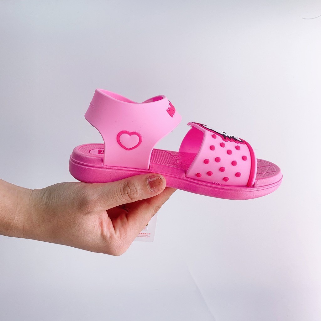 Giày Sandal Cho Bé Gái Mèo Kitty Màu Hồng Mắm Store SD04