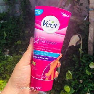 Kem Tẩy Lông Veet Leg & Body 3 in 1 Gel Cream Hair Remover