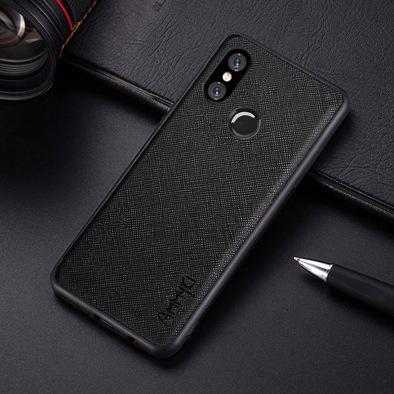 Ốp Lưng Chất Liệu TPU Phối Da Cho Xiaomi Mi 8 8 SE Xiaomi Redmi Note 5 7 India Note 5 7 Pro