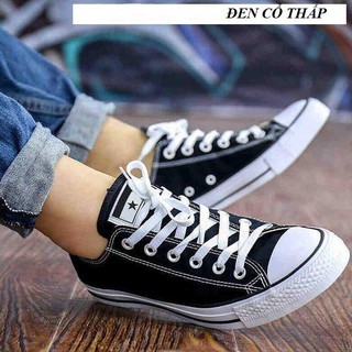 Giày sneaker star đen nam cổ thấp zrs