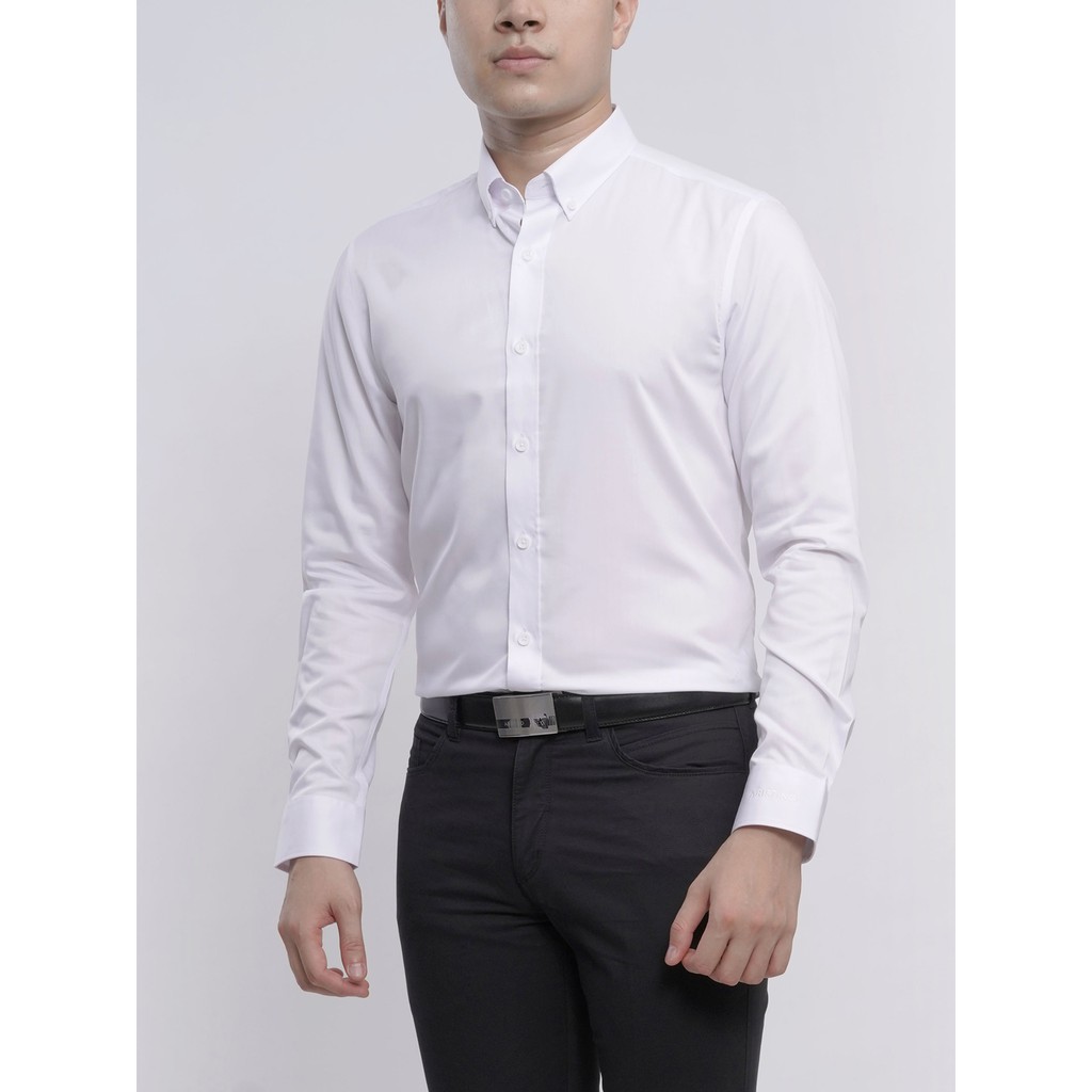 (xả 460) sơ mi dài aristino màu trắng | BigBuy360 - bigbuy360.vn