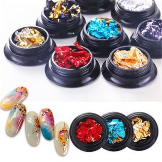 Giấy bạc màu ( set 6 hủ ) trang trí nail