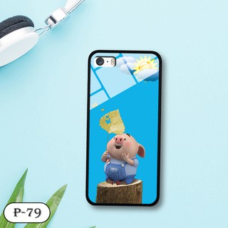 Ốp lưng kính 3D iPhone 5/ 5s- hình cute