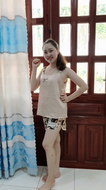 Bộ lụa 2 dây mềm mát không nhăn (có ảnh thật ) | BigBuy360 - bigbuy360.vn