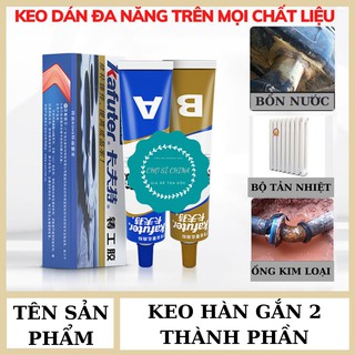Keo dán đa năng trên mọi chất liệu, keo 2 thành phần AB KAFUTER siêu dính hộp 100gr.