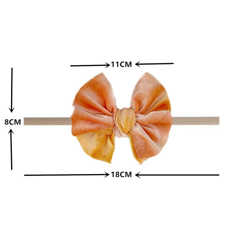 Băng Đô Cài Tóc Bằng Nylon Co Giãn Mềm Mại Hình Nơ Thời Trang