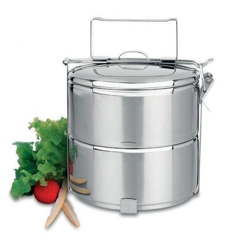 Camèn bằng Inox 2 tầng 14cm đựng cơm, thức ăn an toàn