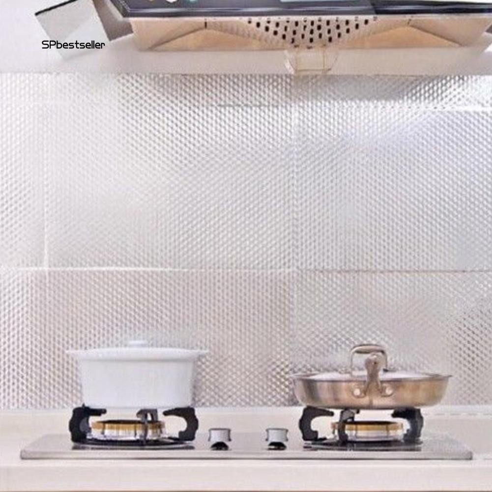 Miếng dán lá bạc chống dầu tiện dụng cho nội thất trong nhà bếp