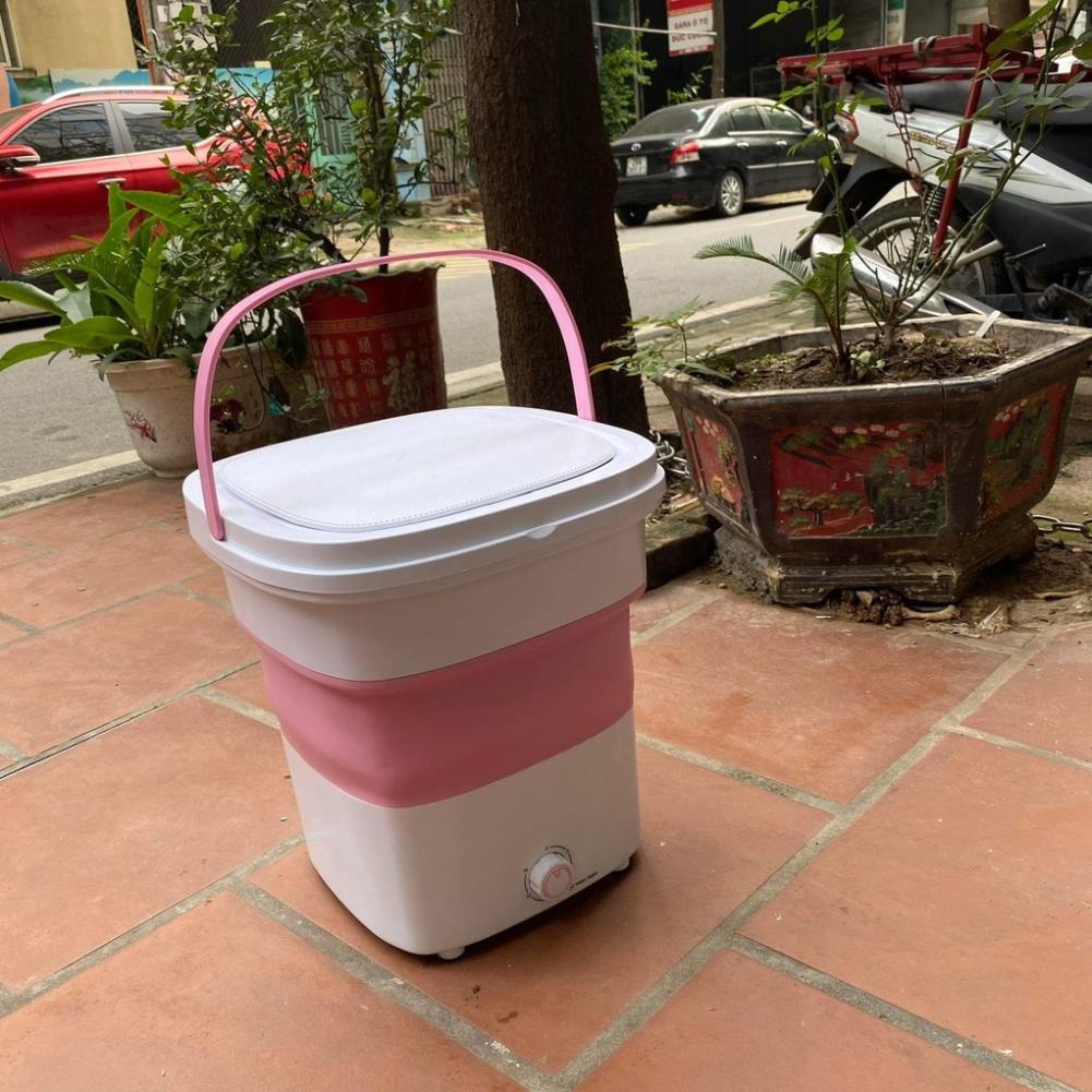 Máy giặt mini Calofa CA500 , máy giặt gấp gọn di động tiện lợ giặt 3kg quần áoi tặng kèm lồng vắt bảo hành 12 tháng
