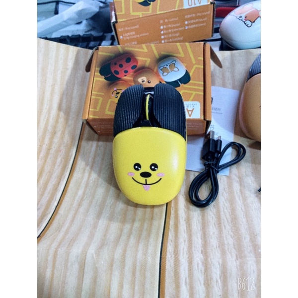 Chuột máy tính, Chuột không dây A10 SIÊU ĐÁNG YÊU, PIN SẠC