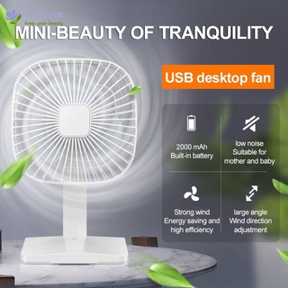 Quạt mini để bàn sạc usb tiện lợi