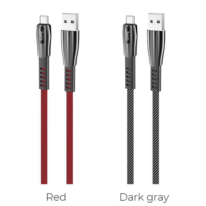 Cáp Sạc Nhanh Hoco U70 Dây Dù 2.4A Cổng Micro Dài 1.2m