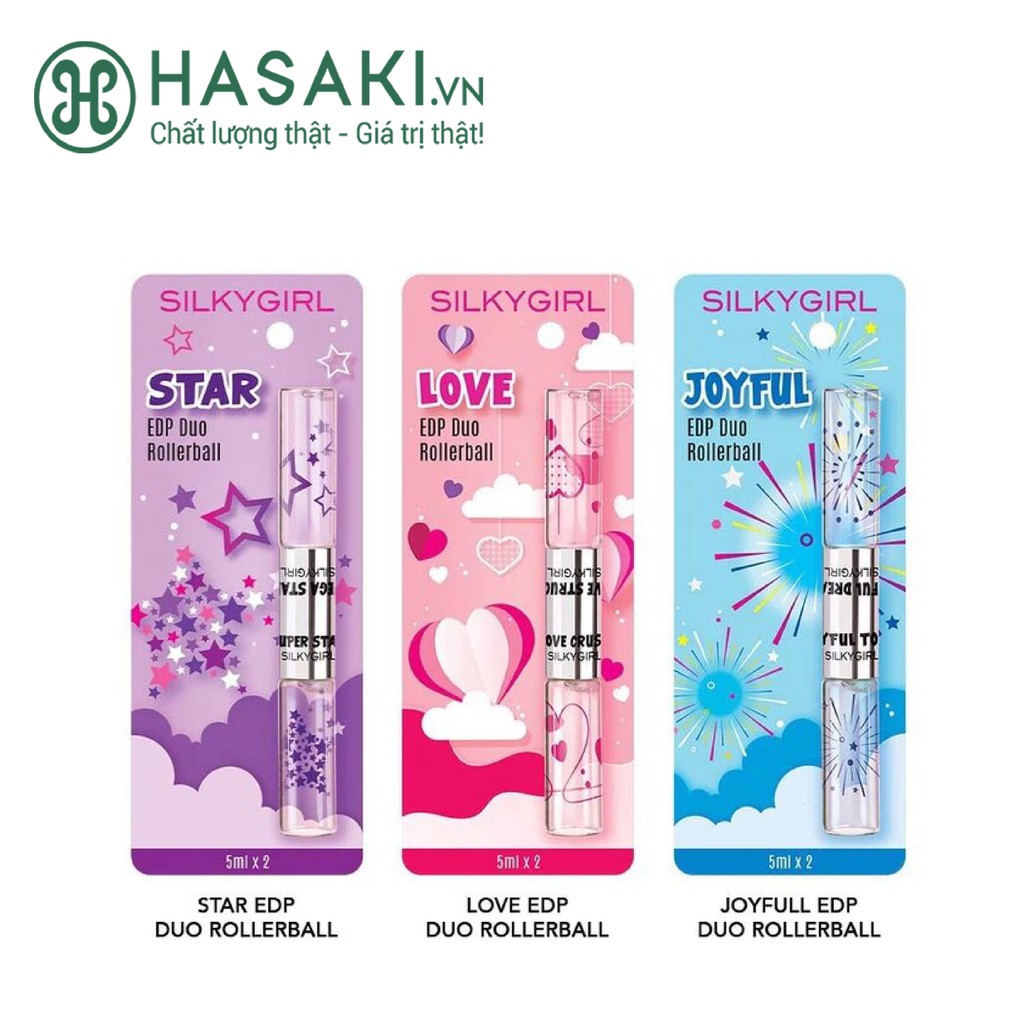Nước Hoa Silkygirl EDP Duo Rollerball 10ml
