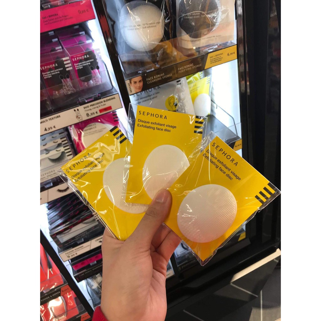 [Bill bên hình] Miếng rửa mặt Sephora pad