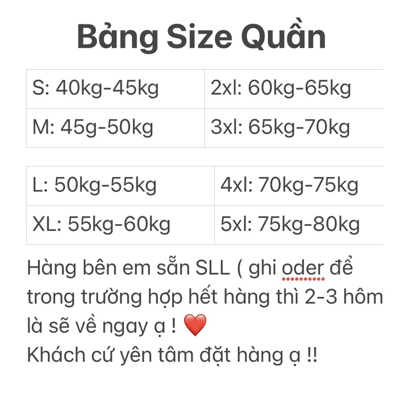 Quần legging Gu mới ( 40kg - 80kg đổ lại mặc xinh ạ )tất cả hàng đều có Sẵn ghi od là nhỡ size thôi ạ | BigBuy360 - bigbuy360.vn