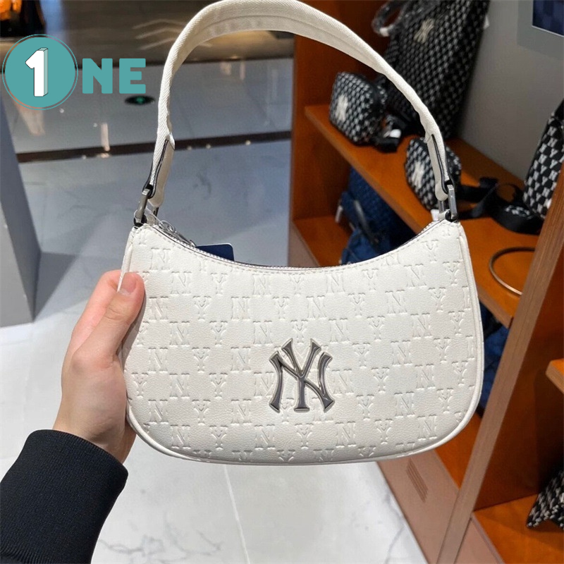 ( Chuẩn Hãng ) Túi Kẹp Nách Túi Xách MLB NY Monogram Embossed Hobo Bag New York Yankees Full Tag Mac