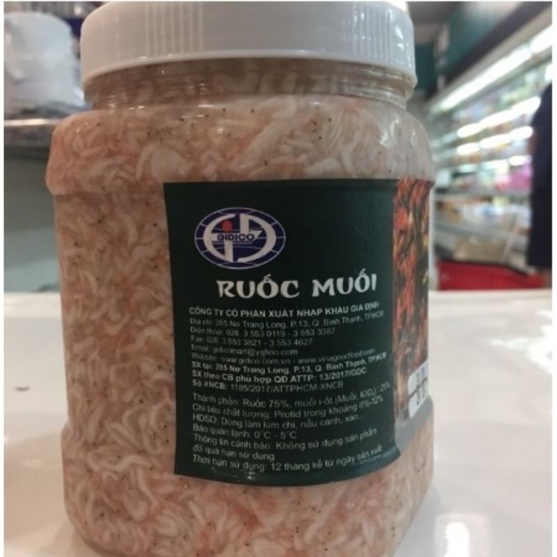 Mắm tép, ruốc muối làm kim chi hàn quốc 1kg. 새우젓