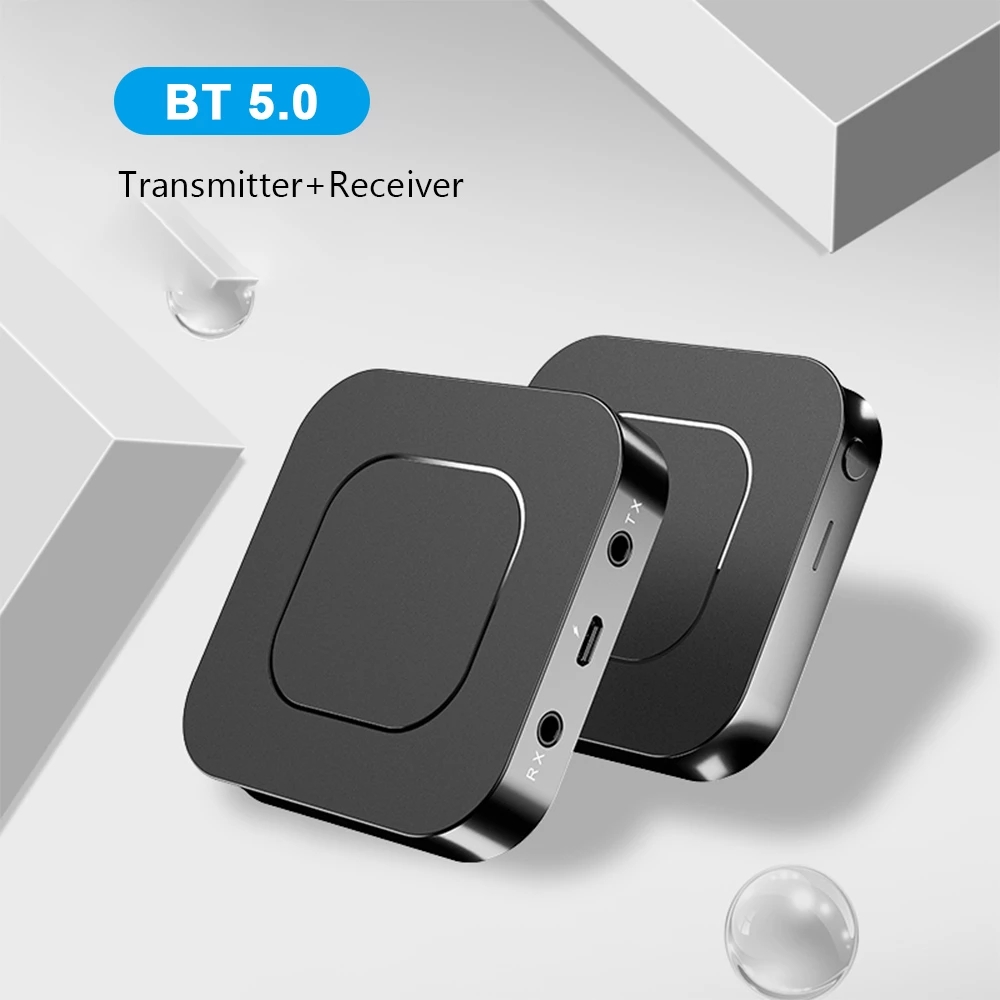 Bộ Thu Phát Âm Thanh Bluetooth 5.0 2 Trong 1 Bt13 3.5mm Aux Với Màn Hình Lcd Hỗ Trợ Rảnh Tay Cho Tv Pc