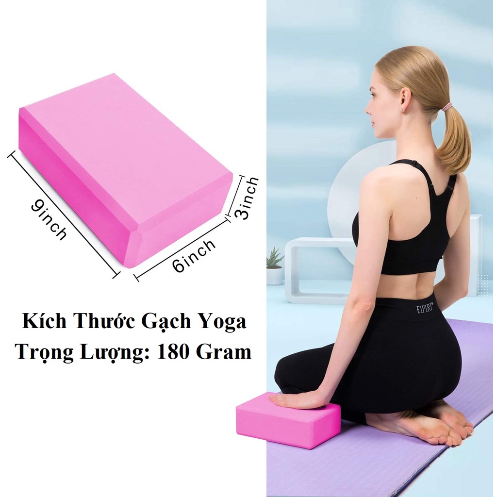 Gối Gạch Tập Yoga Chọn Màu Chính Hãng Dododios Cao Cấp Loại Nặng 180gram