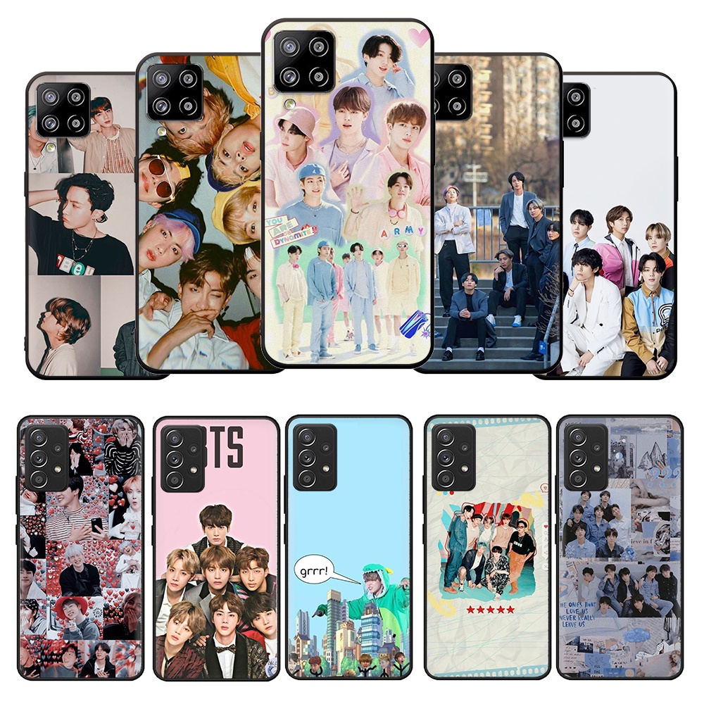 Ốp Điện Thoại TPU Silicon Mềm Hình bts Cho Samsung Galaxy A01 A02 A02S A12 F62 4G