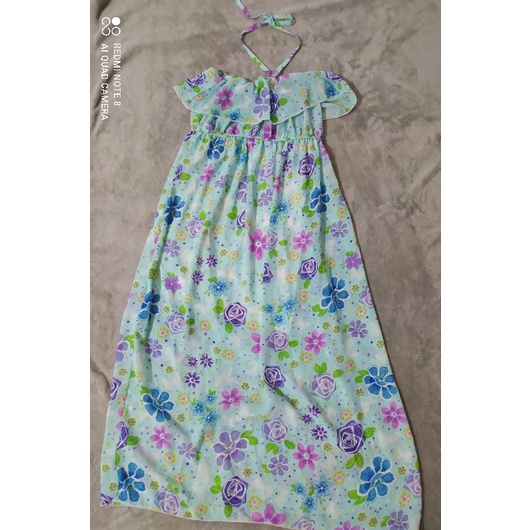 pass đồ cá nhân/ Thanh Lý/ đầm hoa nhí maxi 2 lớp size S M ( eo60-80)