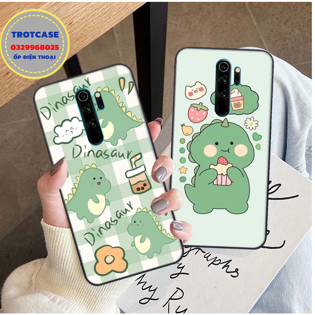 Ốp lưng Redmi Note 8 - Redmi Note 8 Pro - Redmi 8 - Redmi 9 - in hình những bé khủng long xanh siêu cute