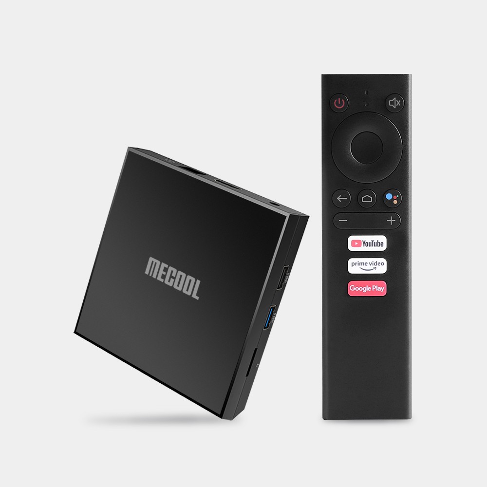 Android TV Box MECOOL KM6 phiên bản 2021 chạy Android 10 Chíp Amlogic S905X4 RAM 2G bộ nhớ 16G