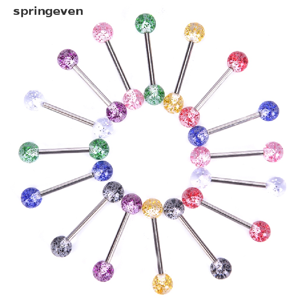 Set 8 Khuyên Lưỡi Nhiều Màu Sắc Cá Tính