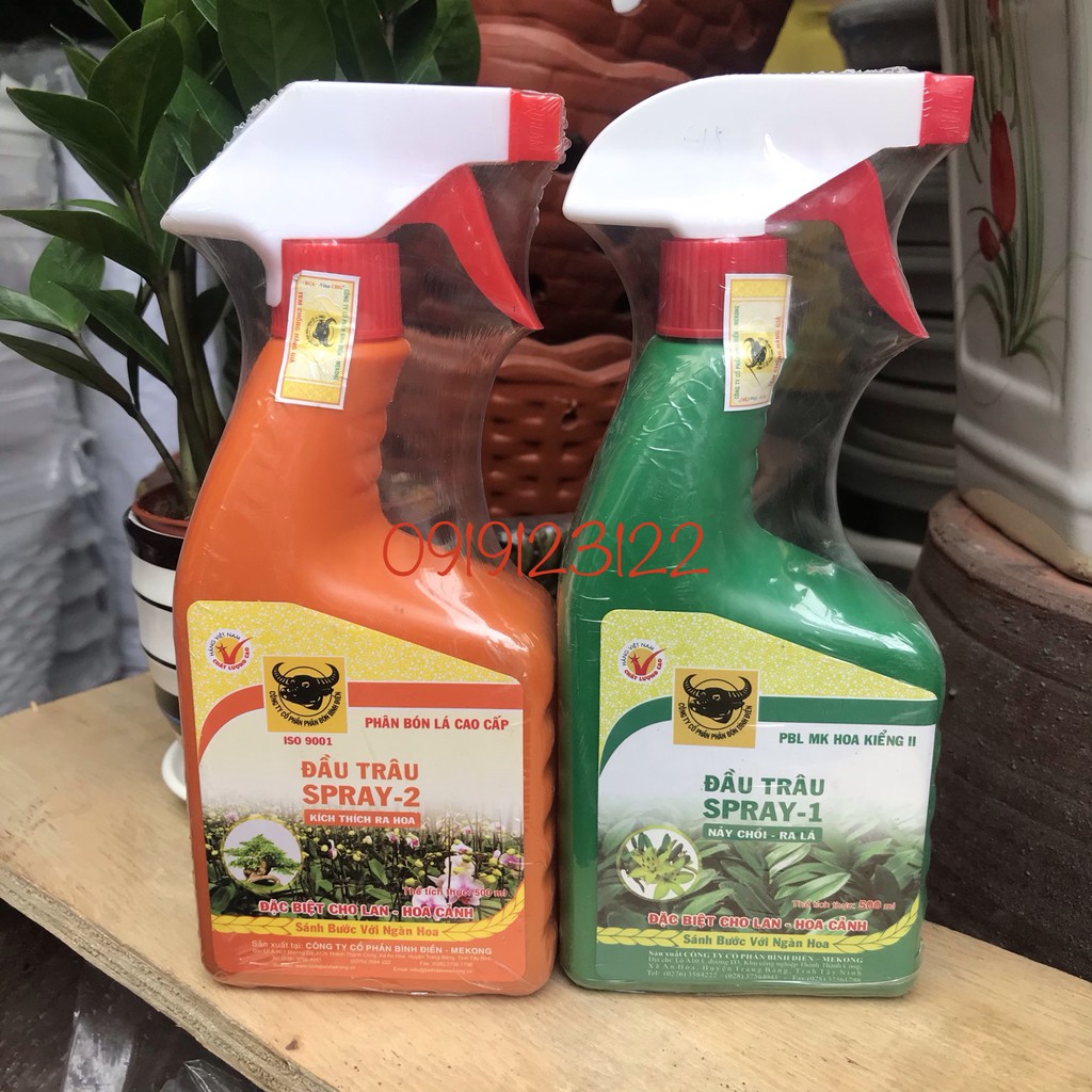 PHÂN BÓN LÁ ĐẦU TRÂU DẠNG XỊT CHAI 500ML TIỆN DỤNG