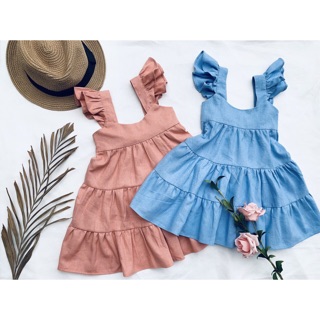 Vải linen hồng đất