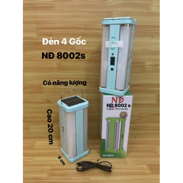 ĐÈN SẠC KHẨN CẤP 4 GÓC 8002S CAO CẤP