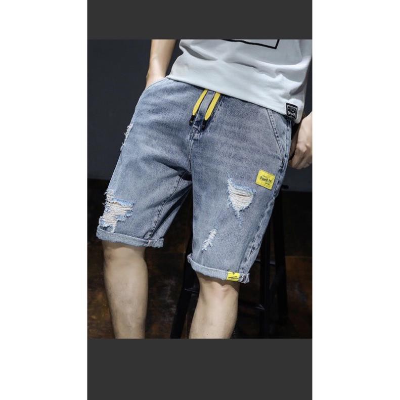 (hàng 5sao cao cấp) quần short jean nam Quảng Châu lưng thun đẹp chất lượng Đẹp