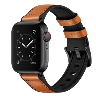 Dây silicon bọc da bò cho Apple Watch