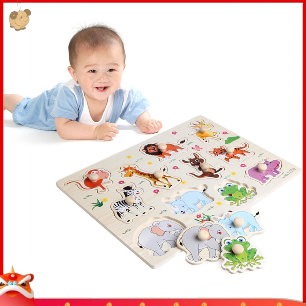 Bộ đồ chơi xếp hình chốt gỗ vui nhộn cho bé