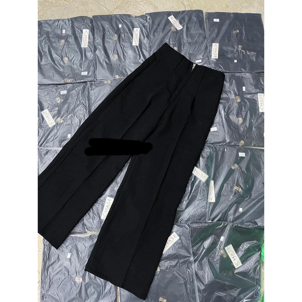 Quần ống rộng khóa trước, quần ống suông công sở | BigBuy360 - bigbuy360.vn